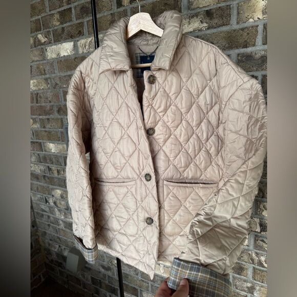 Lucky Brand Button Front Diamond Quilt Chore Jacket Size XL - Picture 11 of 14